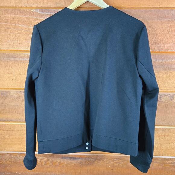 Mason by Suko Women Black Studded Bomber Jacket M Canadian Goth Punk Moto Baddie - Picture 6 of 12